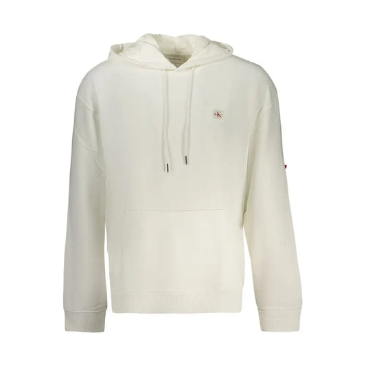 Calvin Klein White Cotton Men Sweatshirt - XXL - Sweatshirts