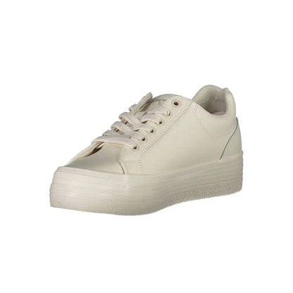 Calvin Klein White Polyester Sneakers - 40 - Sneakers