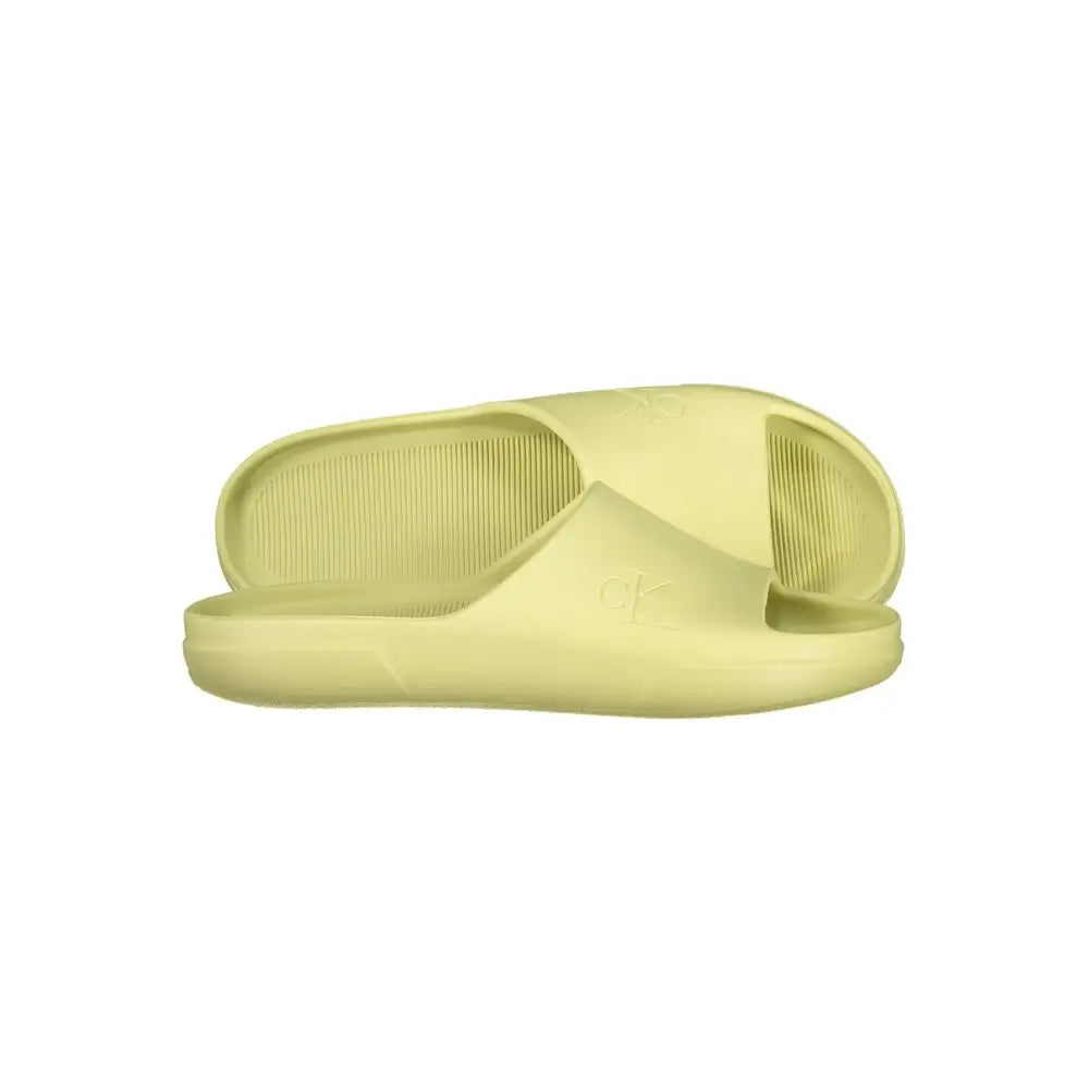 Calvin Klein gul polyurethane herreslipper, 100% originale brands