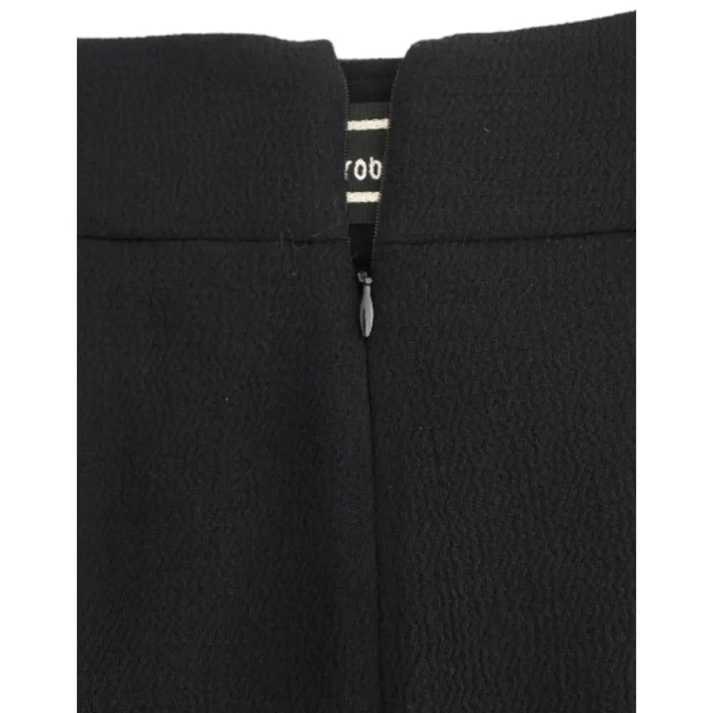 Cavalli Black wool pencil skirt