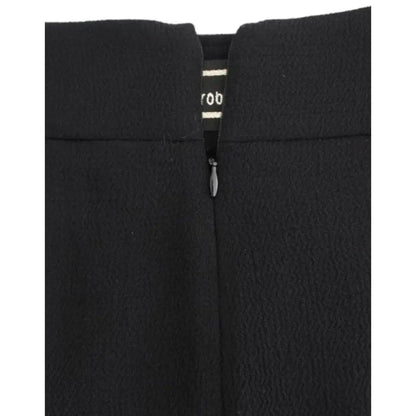 Cavalli Black wool pencil skirt