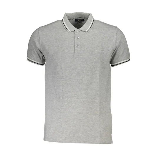 Cavalli Class Brown Cotton Men Polo Shirt - Polo Shirts