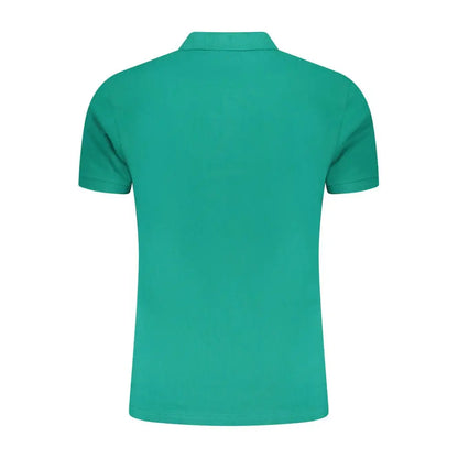Cavalli Class Green Cotton Men Polo Shirt - XXL - Polo Shirts