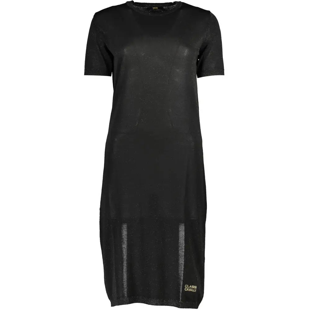 Cavalli Class Nero Viscosa Women Dress - XS