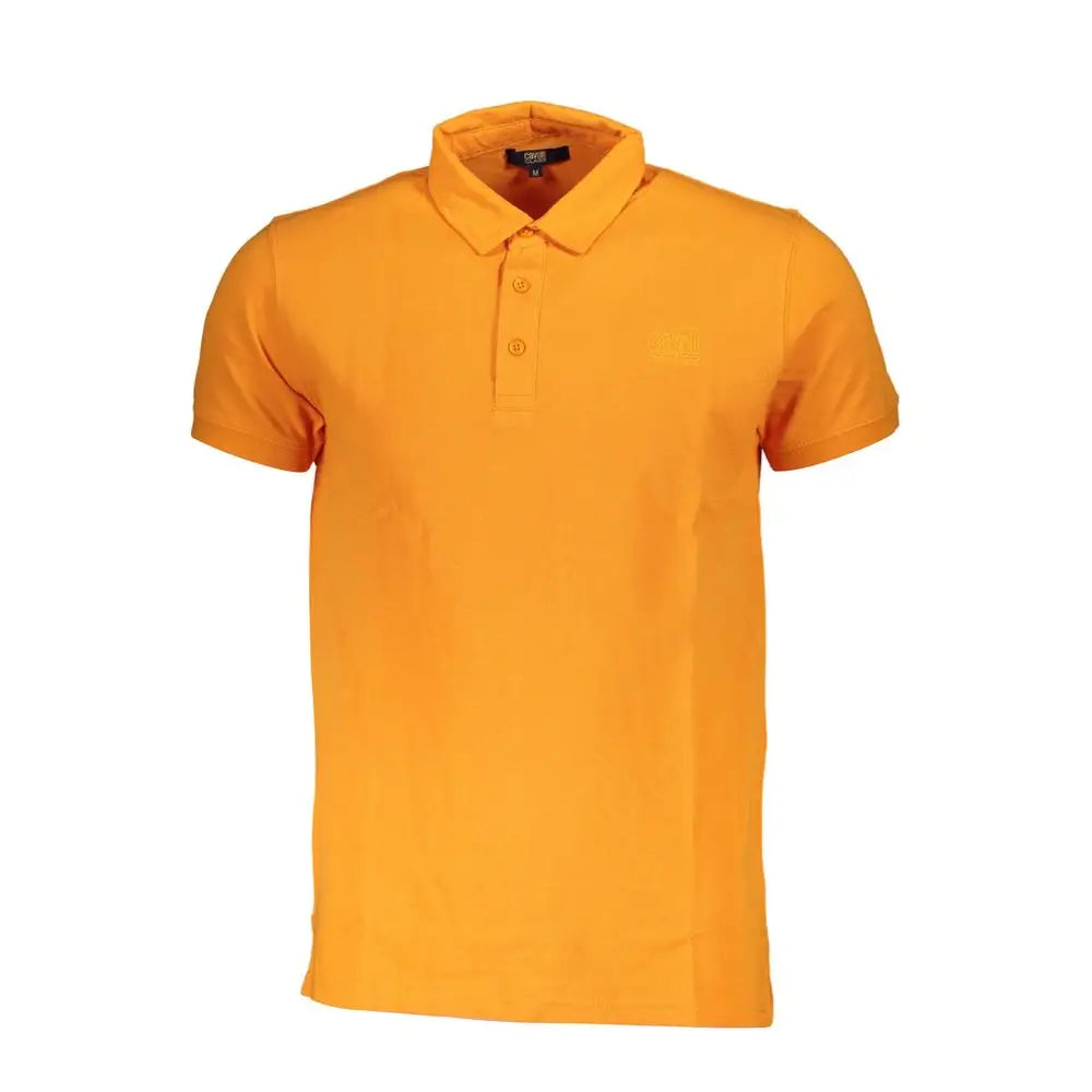 Lys orange kortærmet polo shirt Cavalli Class til mænd