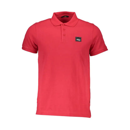 Cavalli Class Red Cotton Polo Shirt - Polo Shirts
