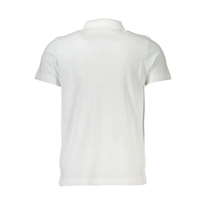 Cavalli Class White Cotton Men Polo Shirt - Polo Shirts
