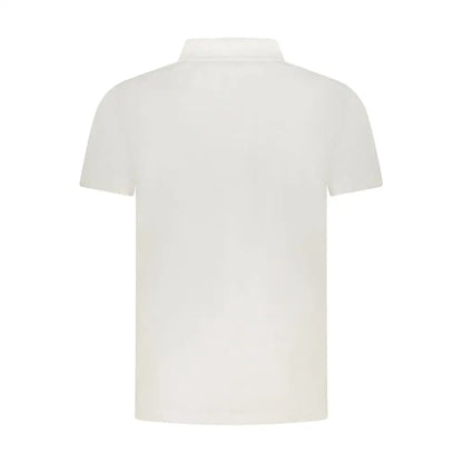 Cavalli Class hvid bomuld herre polo skjorte med klassisk krave