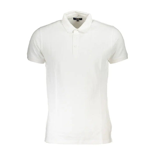 Cavalli Class White Cotton Men Polo Shirt - XXL - Polo Shirts