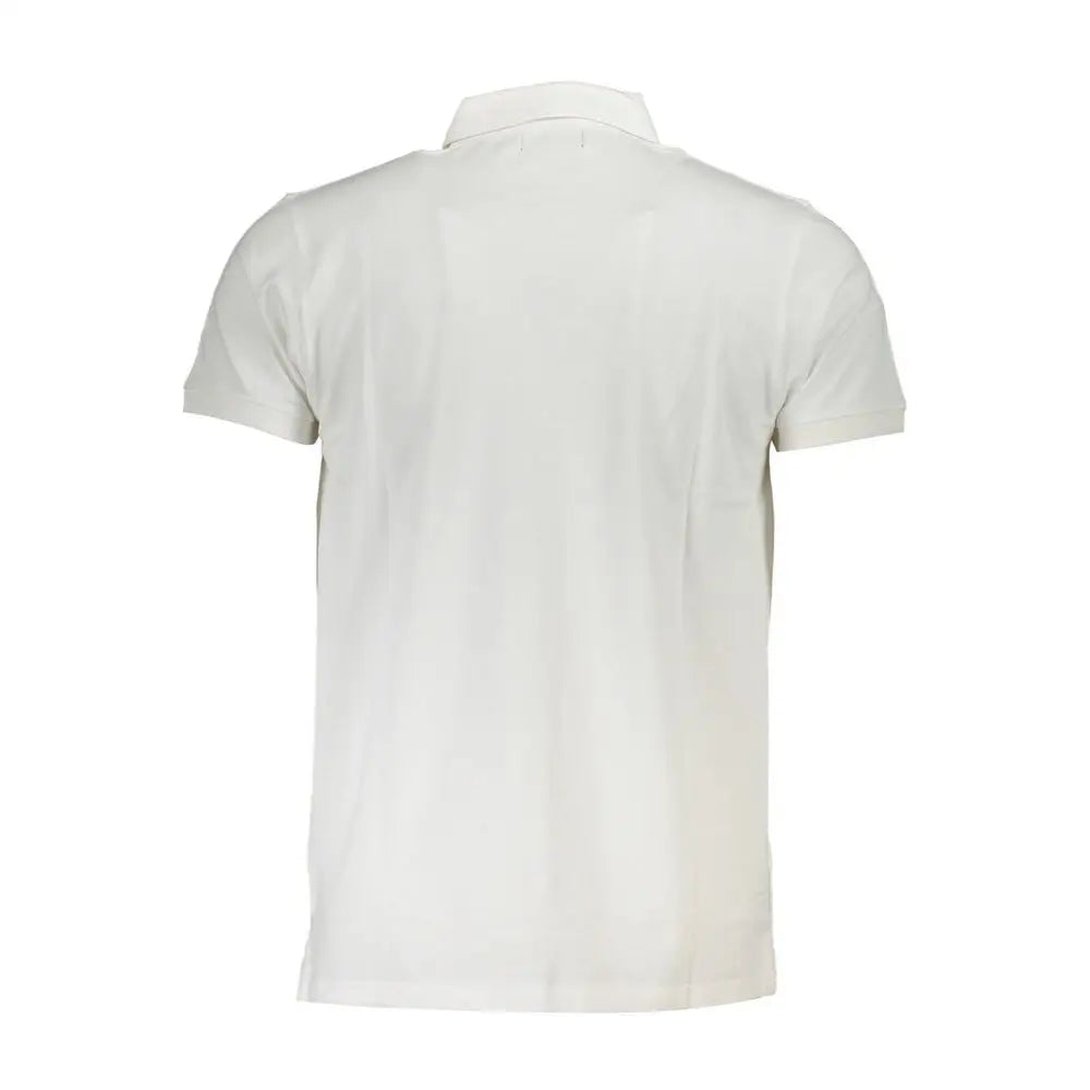 Cavalli Class White Cotton Polo Shirt - XXL - Polo Shirts