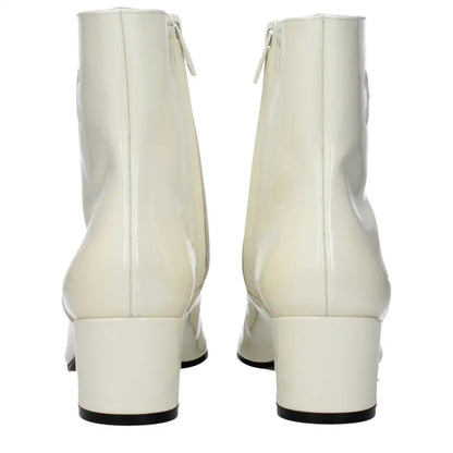 Celine Beige Leather Ankle Boots
