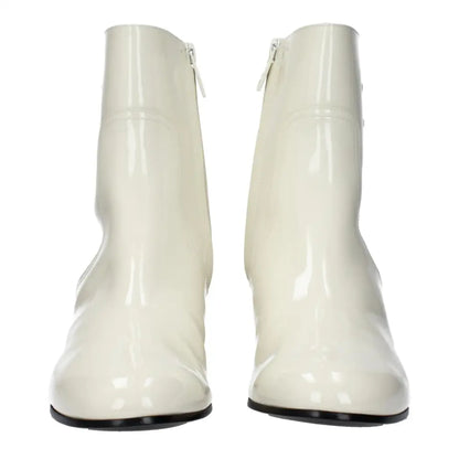 Celine Beige Leather Ankle Boots