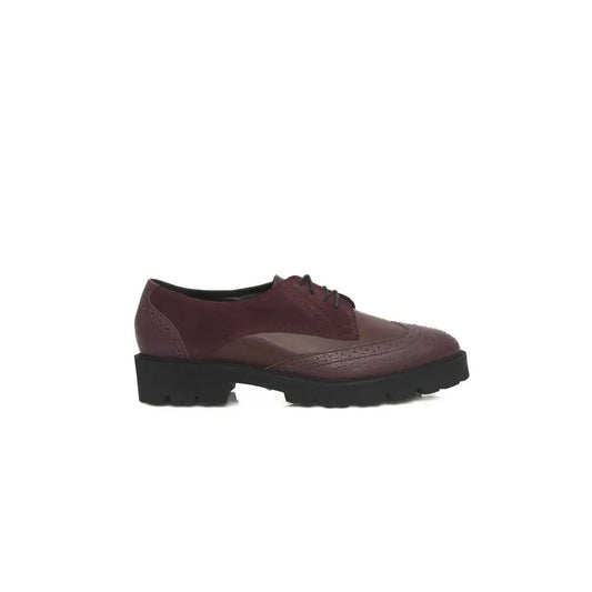 Cerruti 1881 Burgundy Cowhide Women Loafer