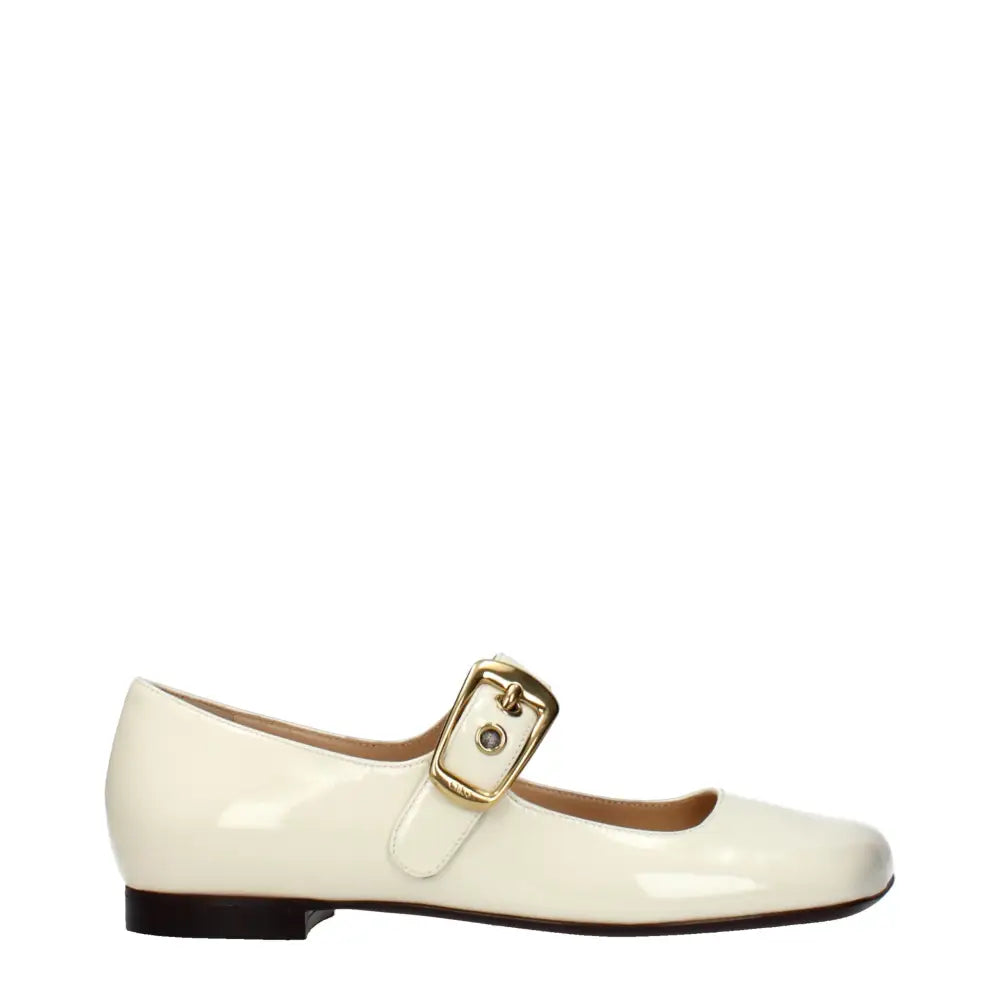 Chloé Beige Leather Ballet Flats - Ballerinasko