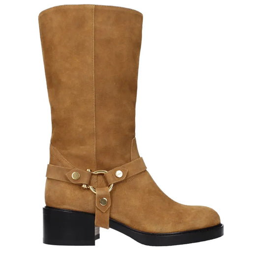 Chloé Brown Leather Ankle Boots - Ankelstøvler