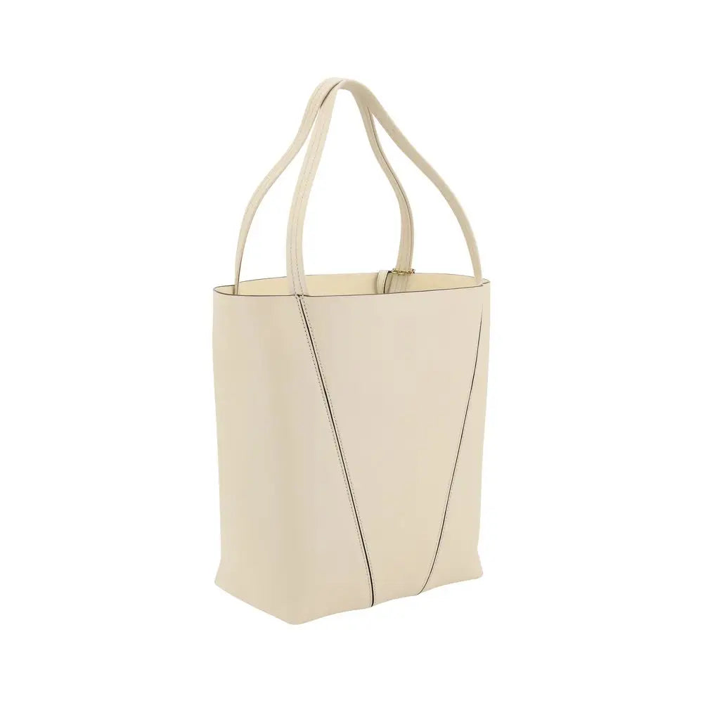 Chloé cream calf leather Bos Taurus shoulder bag with minimalist design