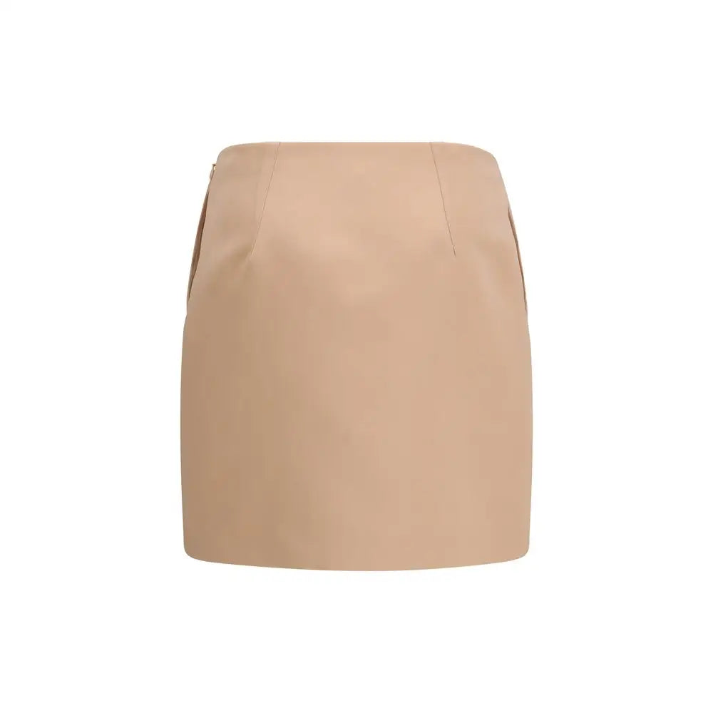 Chloé multicolor polyester mini skirt i beige med skræddersyet design
