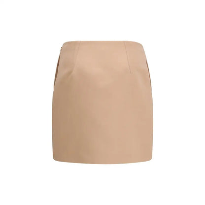 Chloé multicolor polyester mini skirt i beige med skræddersyet design
