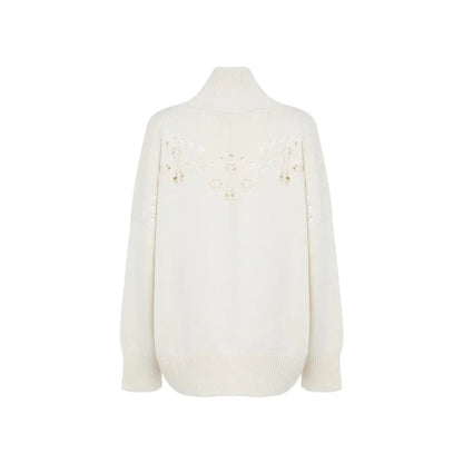 Chloé White Wool Sweatshirt
