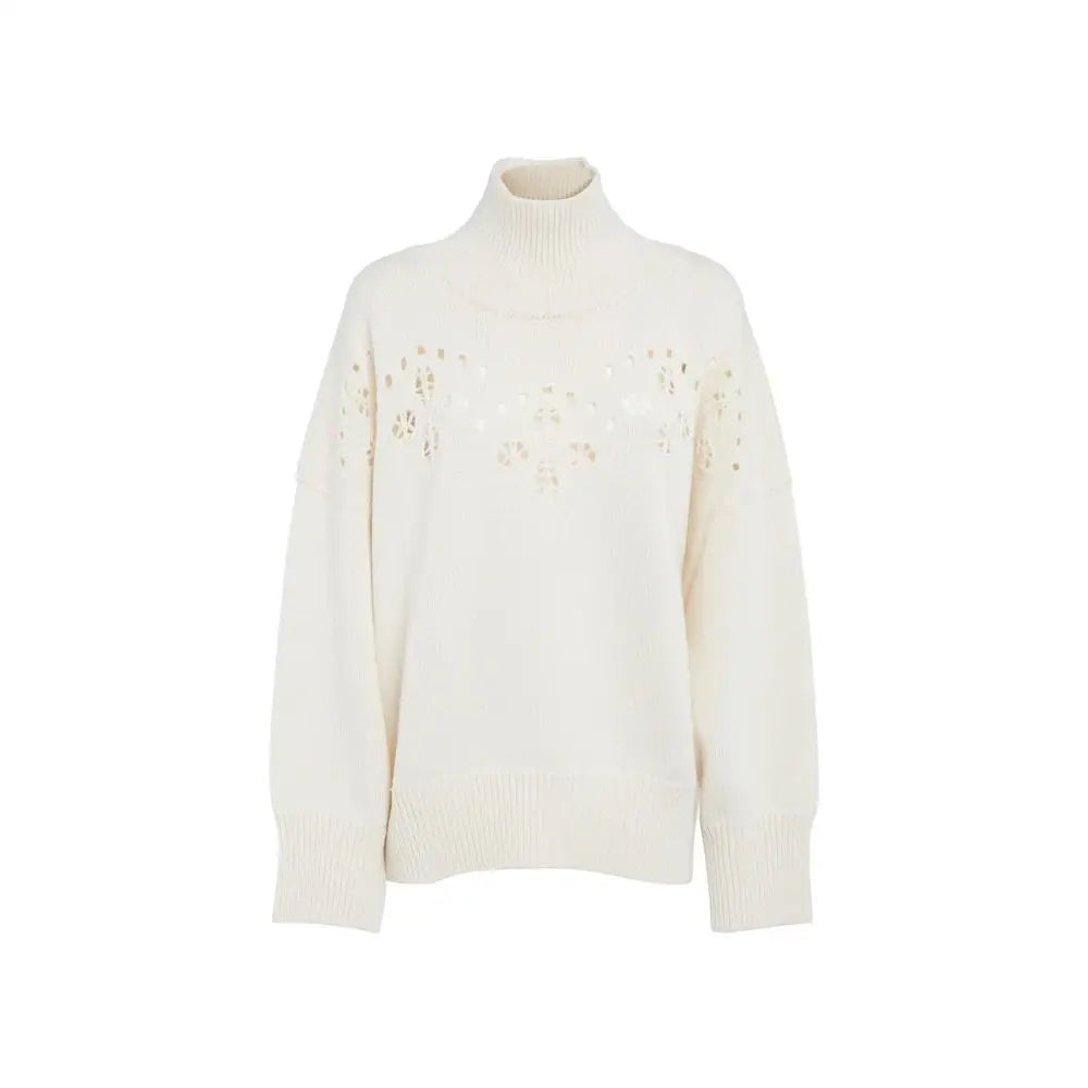 Chloé White Wool Sweatshirt