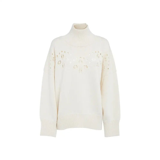 Chloé White Wool Sweatshirt