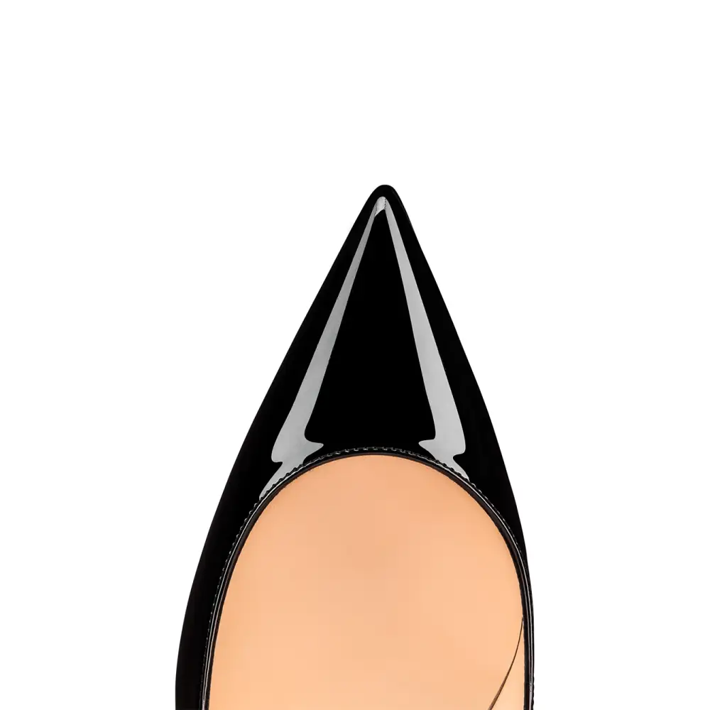 Christian Louboutin black patent leather Kate Décolleté 100 pump