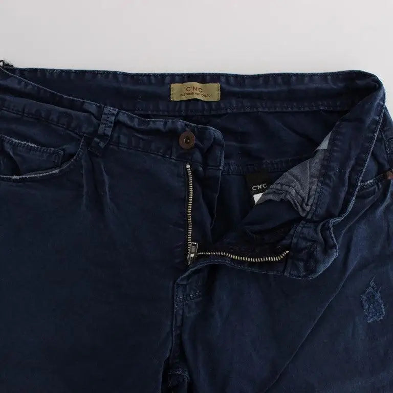 Costume National Blue Cotton Blend Denim Jeans