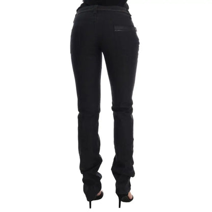 Costume National Blue Cotton Stretch Slim Fit Jeans