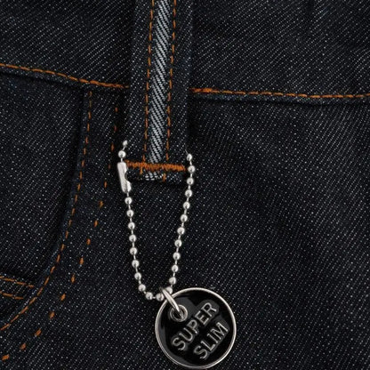 Costume National Blue Cotton Stretch Slim Fit Jeans