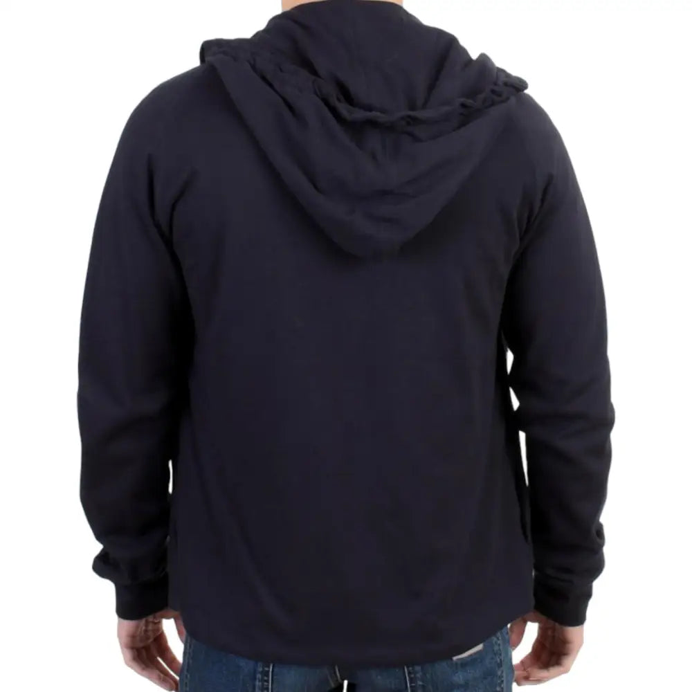 Costume National Blue hooded cotton sweater