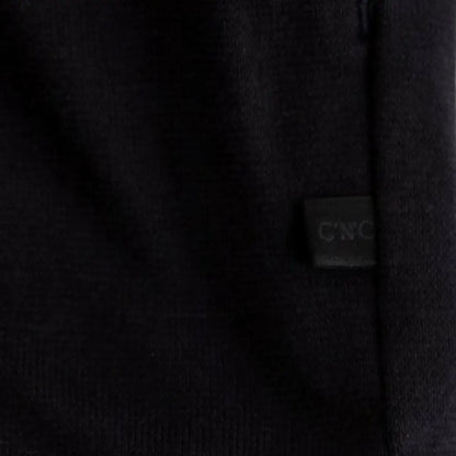 Costume National Blue hooded cotton sweater