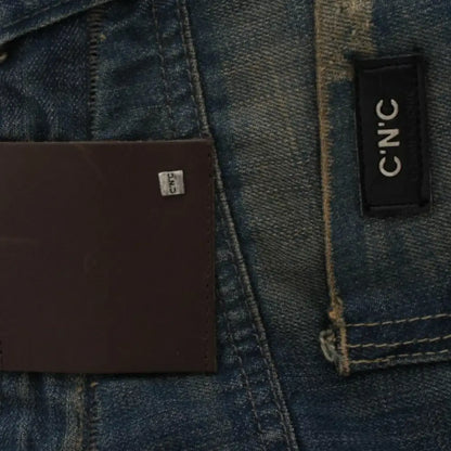 Costume National Blue straight leg jeans