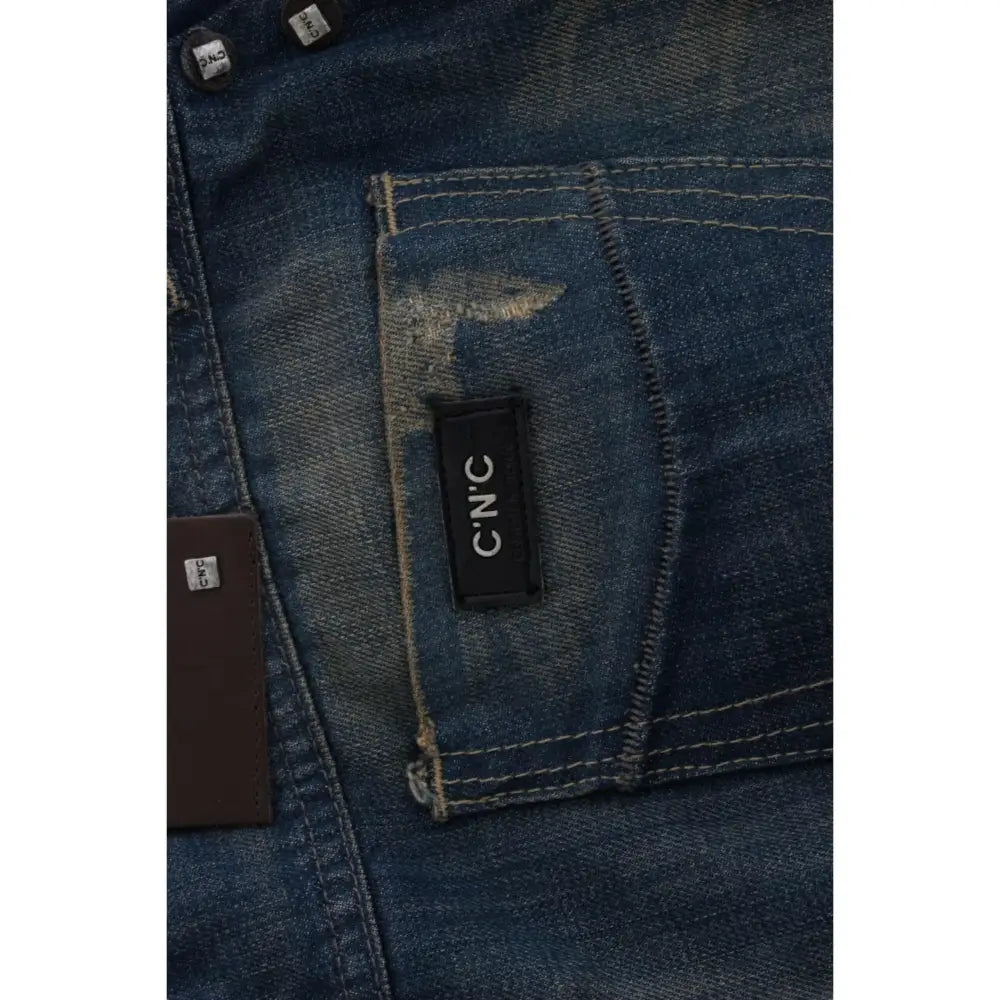 Costume National Blue straight leg jeans