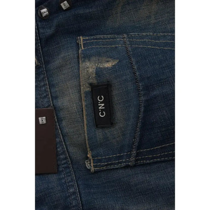 Costume National Blue straight leg jeans