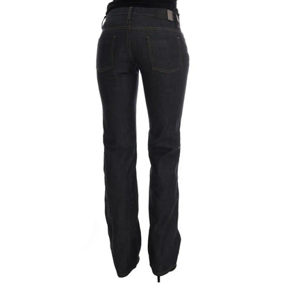 Costume National Dark Blue Cotton Classic Fit Jeans