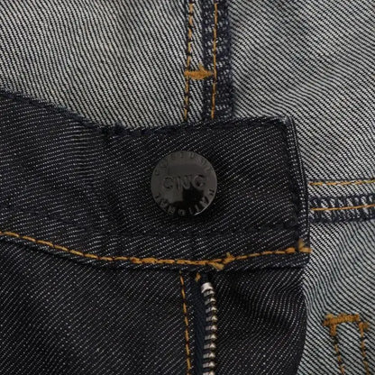 Costume National Dark Blue Cotton Classic Fit Jeans