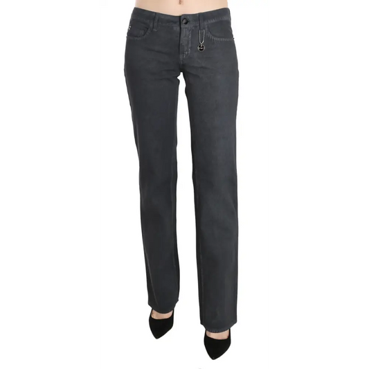 Costume National Gray Low Waist Straight Denim Pants Jeans - 26 - Bukser