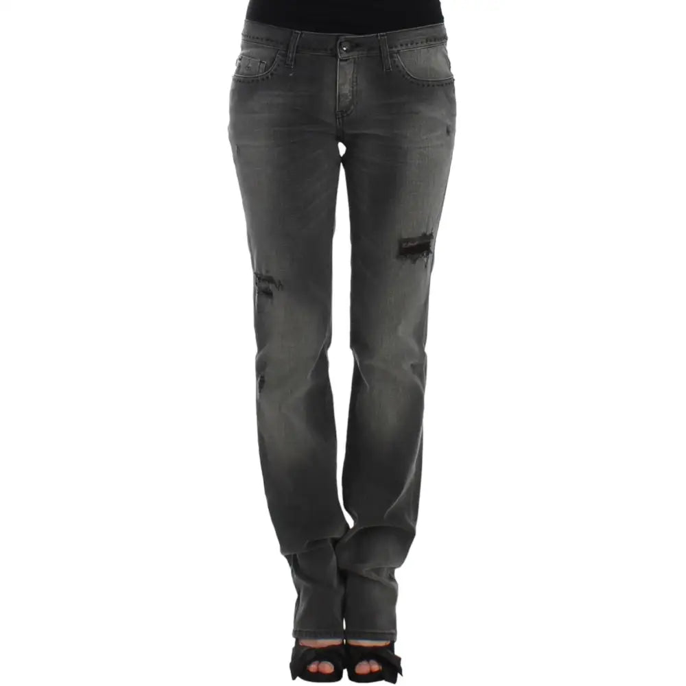 Costume National Gray straight leg jeans