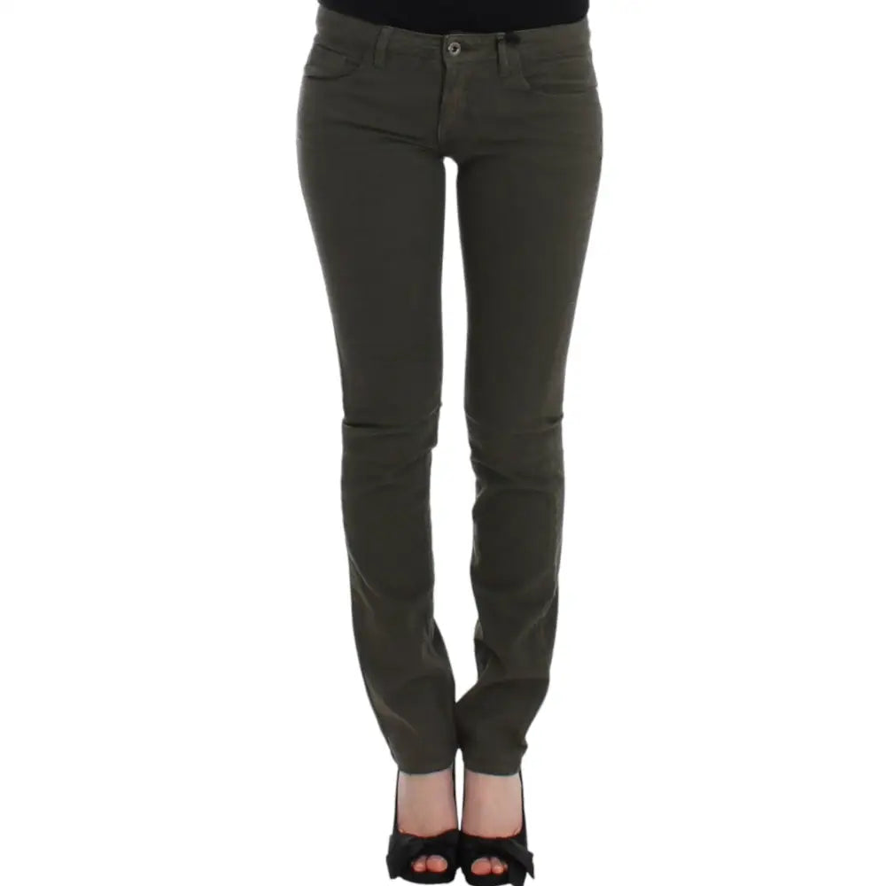 Costume National Green slim leg jeans