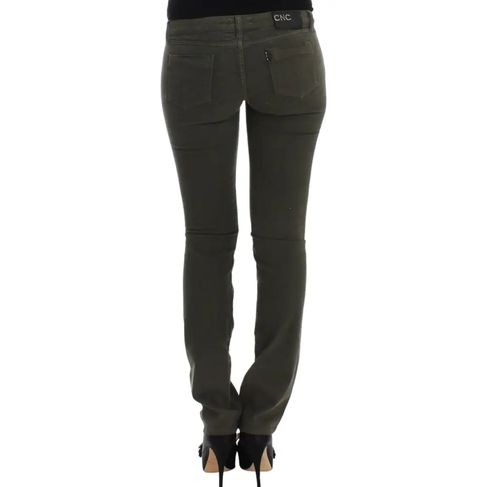 Costume National Green slim leg jeans