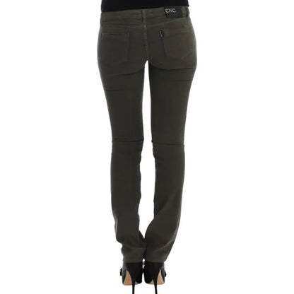 Costume National Green slim leg jeans