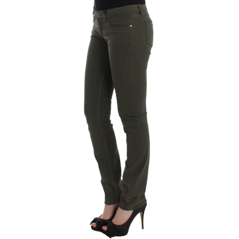 Costume National Green slim leg jeans