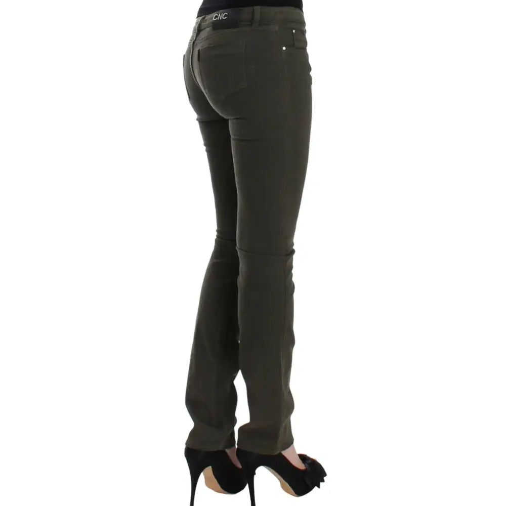 Costume National Green slim leg jeans