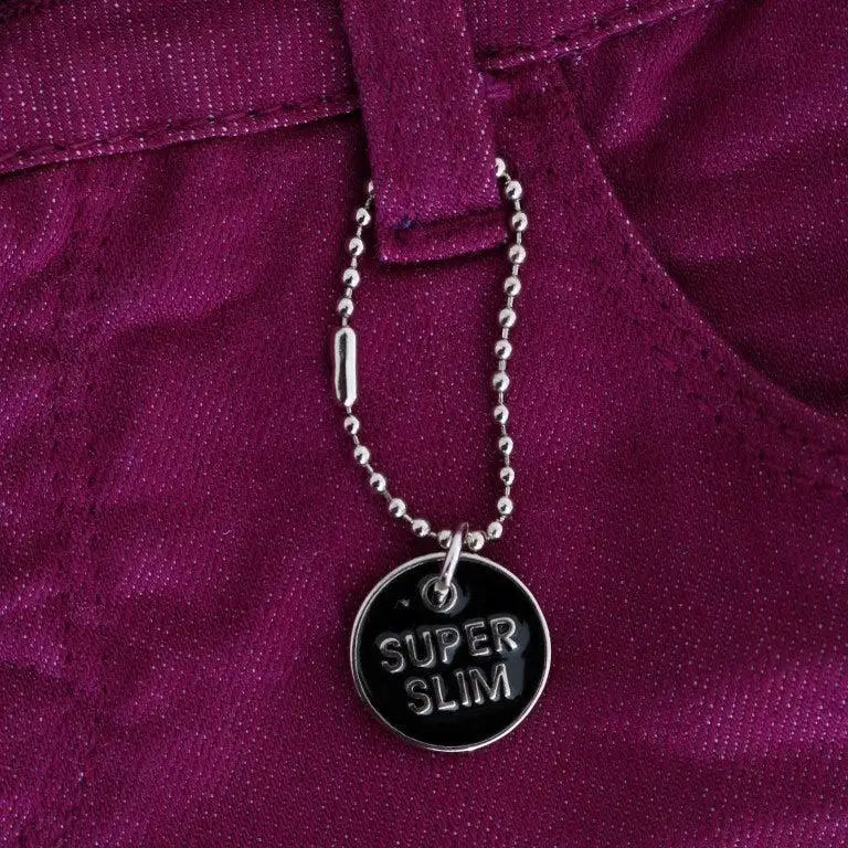 Costume National Purple Cotton Stretch Slim Denim Jeans