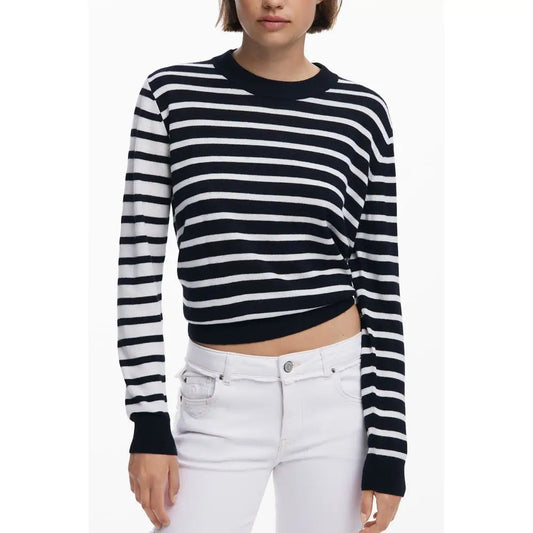 Desigual Black Wool Sweater - XS - Sweaters