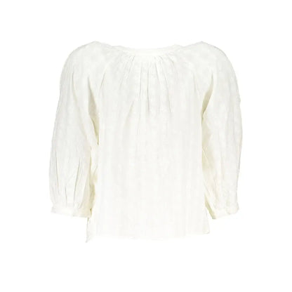 Desigual White Cotton Shirt - Skjorte