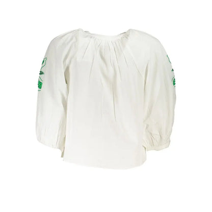 Desigual White Polyester Shirt - Skjorte