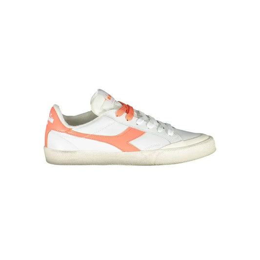 Diadora White Leather Women Sneakers - Sneakers