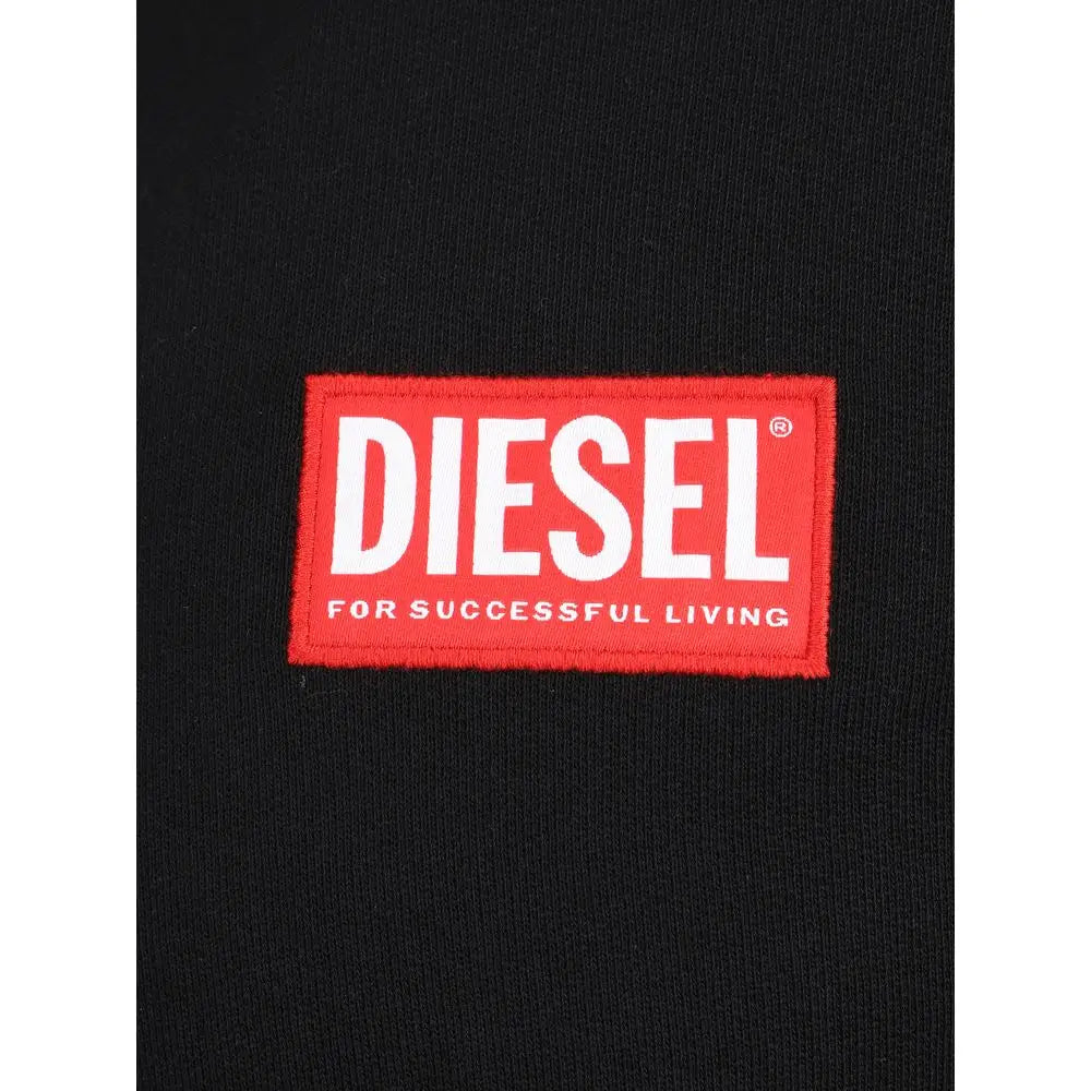Diesel Black Cotton Sweatshirt - Sweatshirts