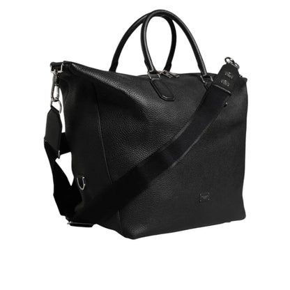 Dolce & Gabbana Black Calfskin Leather Hand Shoulder Duffle Bag